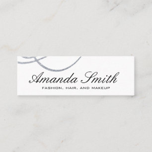 Elegant Glitter Expressive Mini Business Card