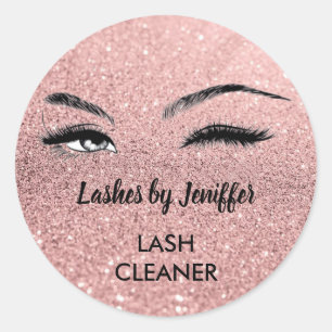 Elegant glitter Lash Cleaner Sticker