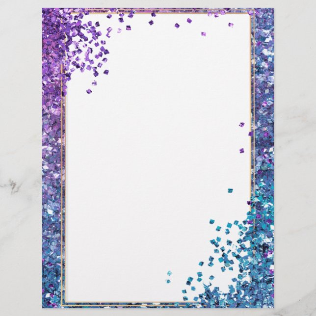 Elegant glitter Letterhead (Front)