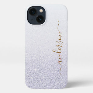 Elegant Glitter monogrammed Name iPhone 13 Case