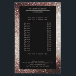Elegant Glitter Silber Rost Flyer<br><div class="desc">Ein elegantes und raffiniertes Design mit einem digitalen Bild aus Silber-Rost-Glitter. Achtung: Bei der Herstellung wird keine echte Folie verwendet, sondern nur die Farbe gründlich aufgedruckt. Füge deine Daten, Logo, Firmendetails und Bilder in Minuten hinzu.</div>