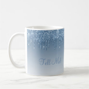 Elegant Glitter Sparkle Chic Modern Script Ombré Coffee Mug