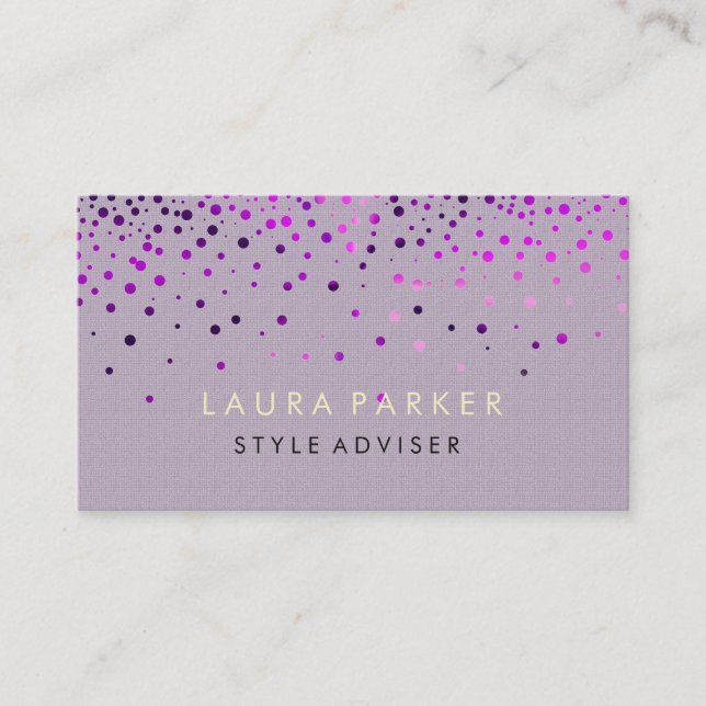 Elegant Glitter Subtle Cream Faux Background Business Card (Front)
