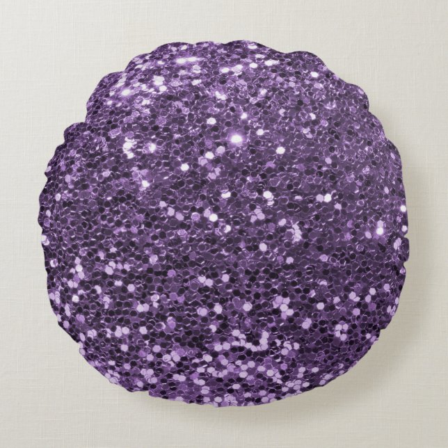Elegant Glitter Texture design Round Cushion (Front)
