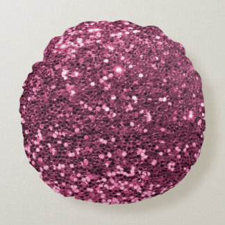 Elegant Glitter Texture design Round Cushion