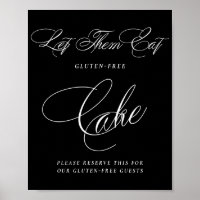 Elegant Gluten Free Cake White Calligraphy | Table