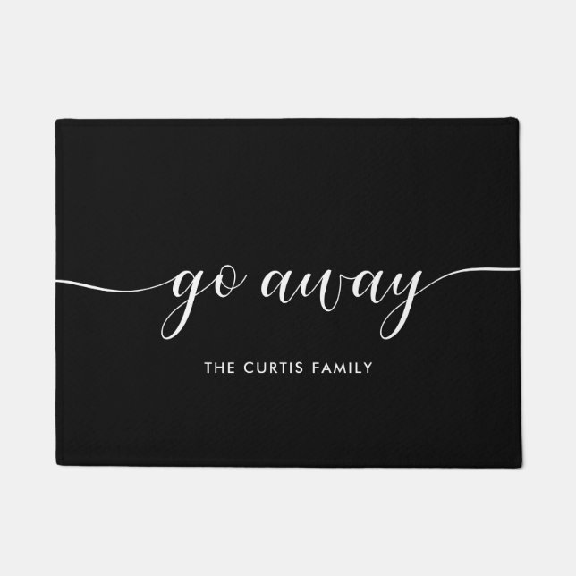Elegant Go away Doormat (Front)