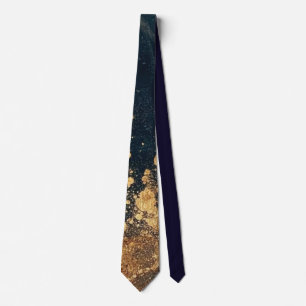 Elegant Gold Accent Tie / Elegante Krawatte