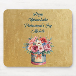 Elegant Gold Administrative Professionals Day Mouse Pad