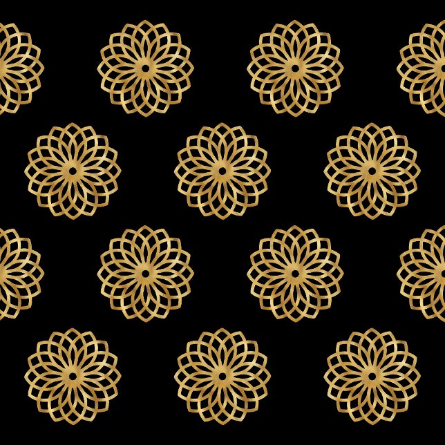 Elegant Gold and Black Christmas Trees   Tissue Paper (Creator Uploaded)