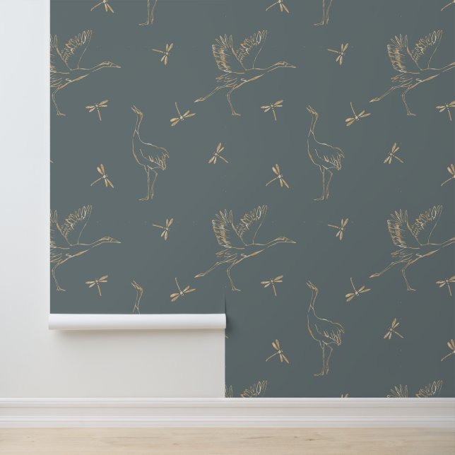 Elegant Gold and Blue wallpaper  (Application)
