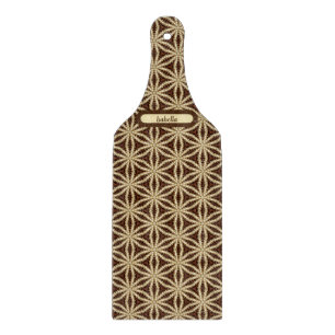 Elegant Gold and Brown Star Anise  Cutting Board