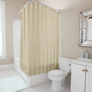 Elegant Gold and cream stripes Shower Curtain