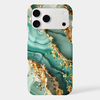 Elegant Gold And Green Marble