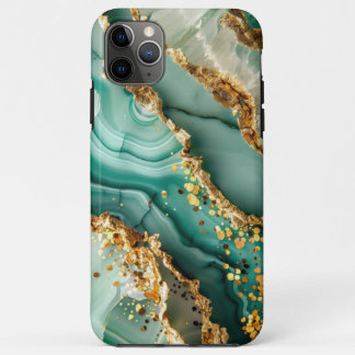Elegant Gold And Green Marble Case-Mate iPhone Case