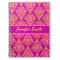 Elegant Gold and Hot Pink Magenta Damask