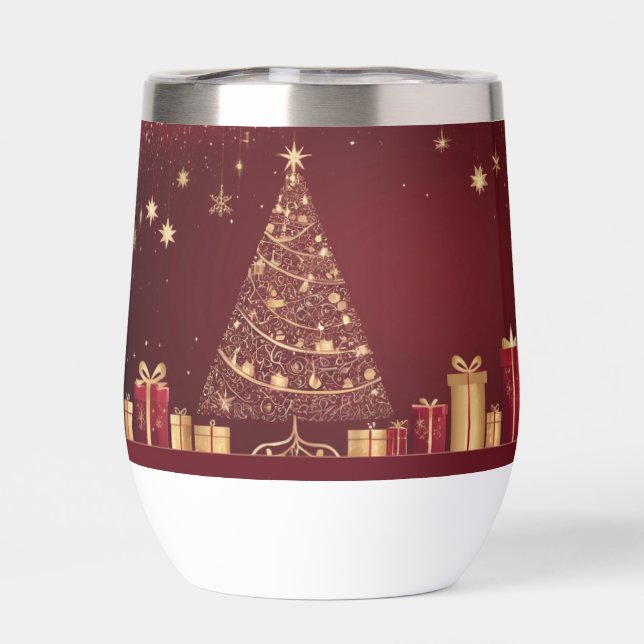 Elegant Gold and Red Christmas  (Back)