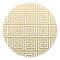 Elegant Gold and White Greek Key Pattern