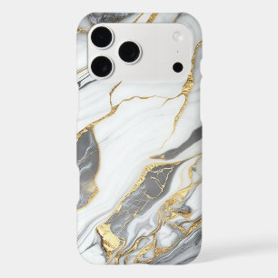 Elegant Gold And White Marble