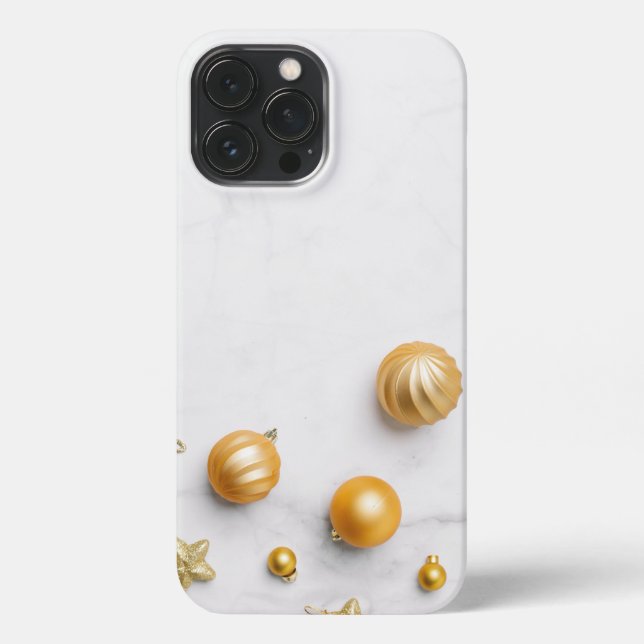  Elegant Gold And White Marble  iPhone Case (Back)