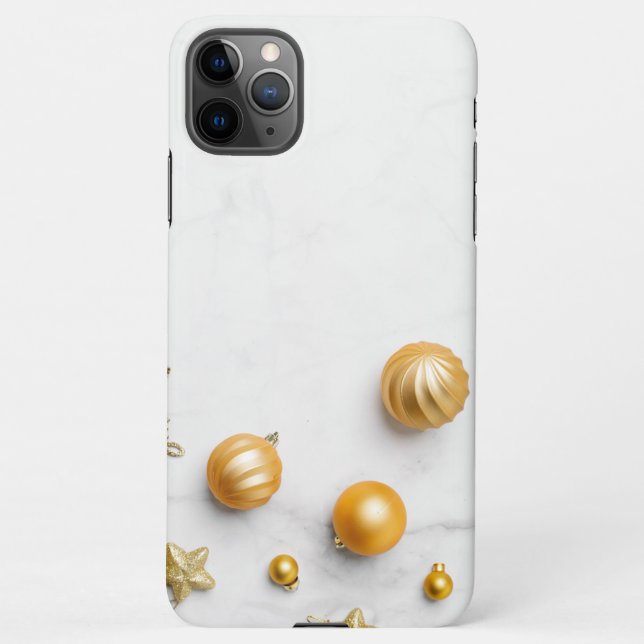  Elegant Gold And White Marble  iPhone Case (Back)