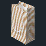 Elegant Gold and White Thin Stripes Small Gift Bag<br><div class="desc">Elegant Gold and White diagonal thin stripes gift bag for every occasion. Classic and simple,  this is a chic and timeless pinstripe pattern.</div>