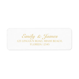 Elegant Gold and White Wedding