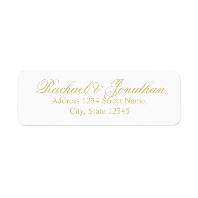 Elegant Gold and White Wedding (Front)