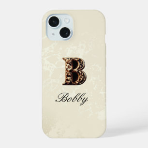Elegant Gold Baroque Monogram Phone Case