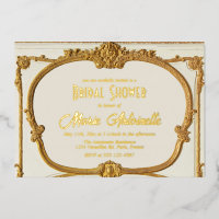 Elegant Gold Baroque Rococo Bridal Shower