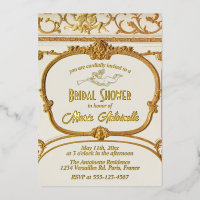 Elegant Gold Baroque Rococo Bridal Shower
