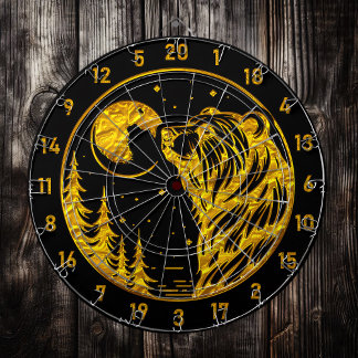 Elegant Gold Bear Dart Board Gift