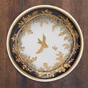 Elegant Gold Bird Decorative Vintage Ceramic Knob
