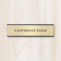 Elegant Gold Black Custom Template Conference Room