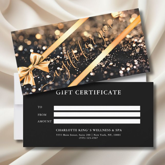 ELEGANT, GOLD, BLACK, RIBBON BUSINESS CERTIFICATE (ELEGANT, GOLD, BLACK, RIBBON BUSINESS CERTIFICATE)