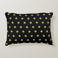 Elegant Gold & Black Star Pattern