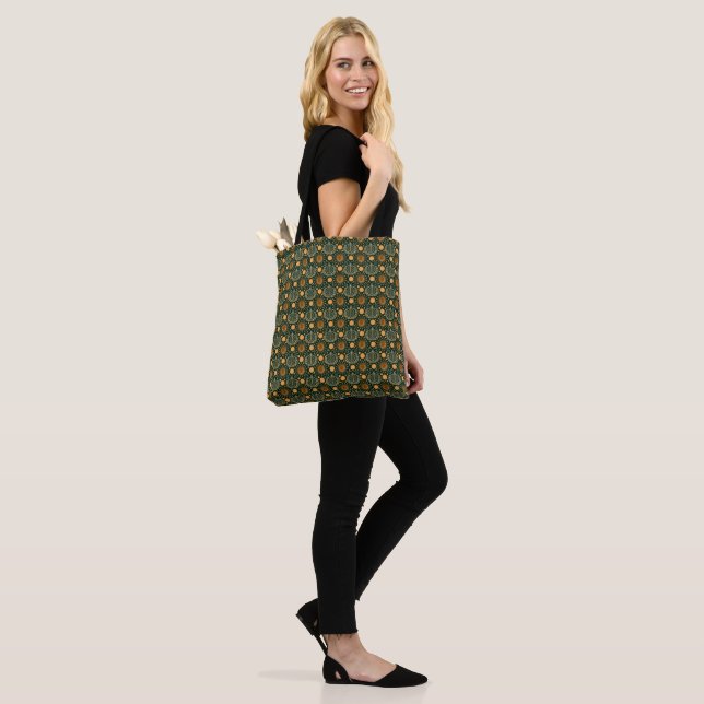 Elegant Gold Boho Ornamental Pattern  Tote Bag (On Model)