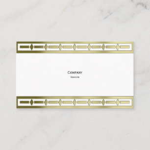 Elegant Gold Border Business Card