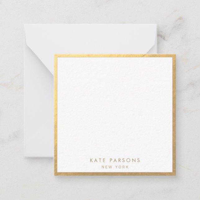 Elegant Gold Border Card (Front)