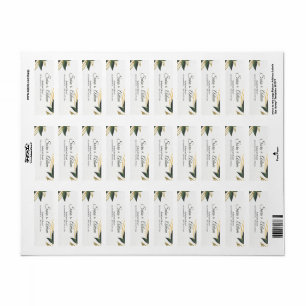 Elegant Gold Botanical Circle