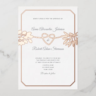 Elegant Gold Botanical Wedding 