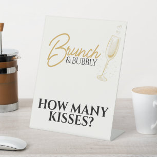 Elegant Gold Brunch & Bubbly Bridal Shower Sign