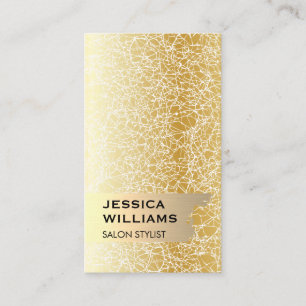 Elegant Gold Brushed Gold Texture Business Card