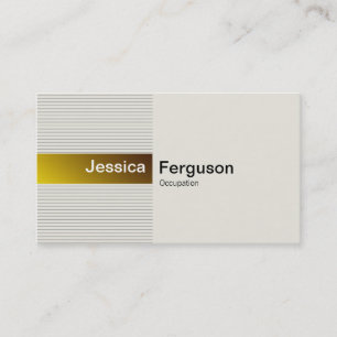 Elegant Gold Business Card