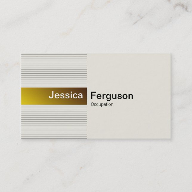 Elegant Gold Business Card (Front)