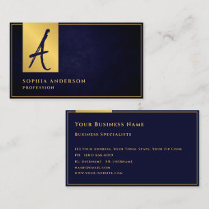  Elegant Gold Business Professional Texture Dark B Card
