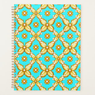 Elegant gold butterfly aesthetic feminine planner