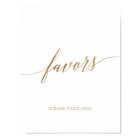 Elegant Gold Calligraphy Favours