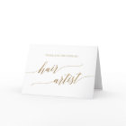 Elegant Gold Calligraphy Wedding Hair Artist