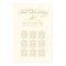 Elegant Gold Calligraphy Wedding Seating Chart